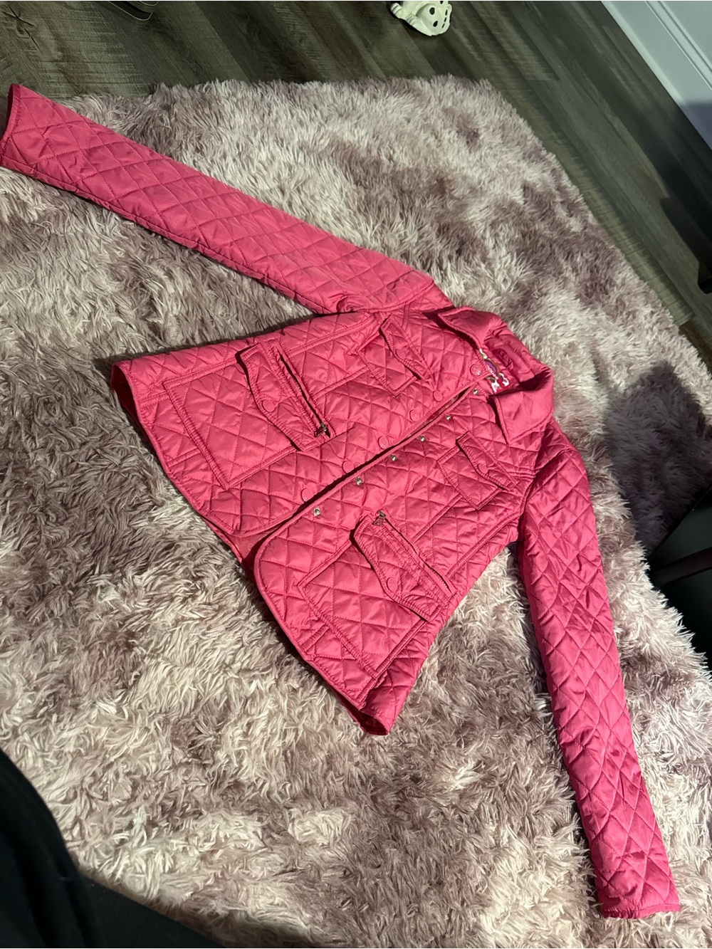 Pink Quilted Girls Jacket